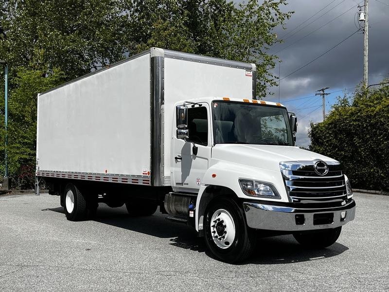 HINO 3-ton dry box truck available for rent in British Columbia